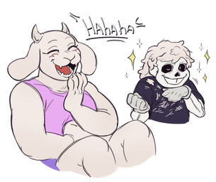 2_horns 4_fingers age_difference anthro bent_arm bent_legs big_eyes biped black_clothing black_eyebrows black_sclera black_sweater black_topwear blush blush_lines bone bottomwear claws clothed clothed_anthro clothed_female clothed_humanoid clothed_male clothing curved_horn duo eyebrows eyelashes eyes_closed fangs female finger_claws fingers floppy_ears fully_clothed fully_clothed_anthro fully_clothed_female fur gloves grey_clothing grey_gloves grey_handwear handwear happy horn laugh light_body light_fur long_eyelashes looking_at_another lop_ears male mature_anthro mature_female monotone_body monotone_fur older_anthro older_female open_mouth open_smile pink_clothing pink_shirt pink_tongue pink_topwear pupils purple_bottomwear purple_clothing red_blush shirt short_horn simple_background sitting skeleton small_horn smile snout sparkles sweater teeth thick_thighs thin_eyebrows three-quarter_view tongue topwear white_background white_body white_claws white_ears white_eyes white_fur white_horn younger_human younger_male dashintrash undertale undertale_(series) sans_(undertale) toriel animated_skeleton boss_monster_(undertale) bovid caprine goat humanoid mammal undead 2023 digital_drawing_(artwork) digital_media_(artwork) hi_res