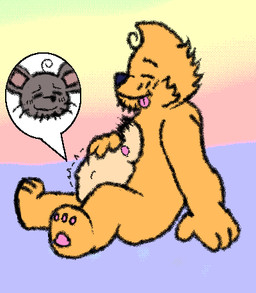 anthro belly big_belly duo eyes_closed hand_on_belly male male/male male_pred oral_vore pawpads safe_vore simple_background sitting sitting_on_ground tongue tongue_out vore willing_prey cole_cool_boi hairy_(cole_cool_boi) sam_(cole_cool_boi) domestic_cat felid feline felis mammal mouse murid murine rodent 2026 digital_media_(artwork) low_res