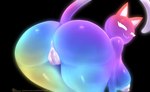 anthro big_breasts big_butt breasts butt female genitals innie_pussy multicolored_body nipples nude perineum pussy solo sparklefur dyingnage sadflowerhappy rainbow_(sadflowerhappy) domestic_cat felid feline felis mammal 2022 artist_collaboration colorful_theme hi_res