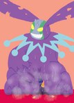 anus big_butt bodily_fluids butt duo facesitting feet horn long_ears male male/male nude sitting_on_another smile sweat thick_thighs wide_hips dragman bandai_namco digimon blackgabumon cherubimon cherubimon_(evil) digimon_(species) mammal digital_media_(artwork) hi_res