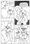 anthro black_and_white breasts comic dialogue duo dutch_(artist) english_text female grope jules_(dutch) male mammal misty_(dutch) misty_the_mouse monochrome mouse murid murine nipples rodent tail text