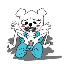 anthro blue_body blush bodily_fluids breasts cowgirl_position duo feet female from_front_position genitals lying male male/female nipples on_back on_bottom on_top panicking paper penetration penis questionable_consent sex simple_background sweat sweatdrop toes vaginal vaginal_penetration vulva white_body bluejr cartoon_network the_amazing_world_of_gumball gumball_watterson teri_(tawog) bear domestic_cat felid feline felis mammal paper_creature 1:1 digital_media_(artwork)