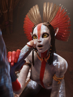 areola balls black_hair blue_body blue_skin breasts duo ear_piercing erection female female_humanoid fingers genitals hair hand_on_penis handjob humanoid_genitalia humanoid_on_humanoid humanoid_penis jewelry looking_at_genitalia looking_at_penis male male/female male_humanoid markings necklace nipples not_furry nude open_mouth penile penis piercing pointy_ears sex sitting standing teeth tribal tribal_markings yellow_eyes quick_e james_cameron's_avatar varang_(avatar) alien alien_humanoid humanoid na'vi 3d_(artwork) digital_media_(artwork) hi_res