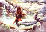 2020 anthro areola arm_markings athletic athletic_anthro athletic_female balvenie_(tanrowolf) black_body black_fur black_nose breasts brown_body brown_fur canid canine canis convenient_censorship detailed_background dobermann domestic_dog female fur hair hot_spring inviting legs_in_water long_hair looking_at_viewer mammal markings multicolored_body multicolored_fur nature navel nipples nude onsen outside partially_submerged pink_areola pink_nipples pinscher plant pond pose red_hair scenery shoulder_markings signature skinny_dipping smile snow solo standing standing_in_water submerged_legs text toxi_de_vyne_(artist) tree two_tone_body two_tone_fur url water waterfall white_markings winter