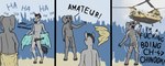 adolescent aircraft anthro erection genitals helicopter locker_room male penis swinging_penis vehicle young confusedraven elephant elephantid equid equine horse mammal proboscidean hi_res