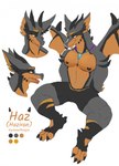 anthro bent_legs claws half-closed_eyes horn looking_at_viewer male muscular narrowed_eyes open_mouth smile solo spread_legs spreading tongue tongue_out wings sellon mythology haziran dragon mythological_creature mythological_scalie scalie hi_res