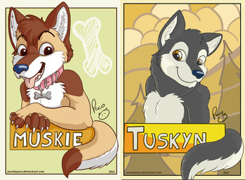 anthro blue_nose brown_body brown_eyes brown_fur brown_hair cheek_tuft closed_smile collar facial_tuft fur glistening glistening_eyes glistening_nose grey_body grey_fur hair head_tuft logo looking_at_viewer male male_anthro mouth_closed nude open_mouth open_smile pink_collar pink_tongue red_eyes short_hair smile solo tan_body tan_fur text tongue tongue_out tuft white_body white_fur young young_anthro young_male pandapaco canid canine mammal artist_logo multiple_images signature url