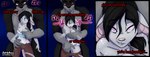 absurd_res canid canine canis chase clothing comic female grope hi_res hypnosis lily_(zombikiss) magic male mammal mind_control molestation mouse murid murine music_comic nude rodent size_difference wolf zombikiss