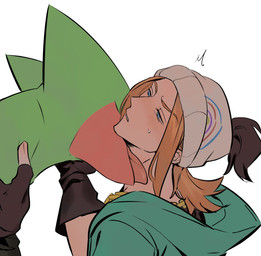 anthro beanie bedroom_eyes blush blush_lines chain_necklace clothing duo gloves hair handwear hat headgear headwear holding_head holding_neck hoodie human_on_anthro interspecies intimate jewelry kissing kissing_neck larger_male licking long_hair looking_pleasured male male/male narrowed_eyes neck_lick necklace pokephilia raised_head seductive simple_background size_difference tongue topwear white_background laiweitui nintendo pokemon a_mu_(laiweitui) fang_yuan_(laiweitui) pokemon_trainer generation_3_pokemon human mammal pokemon_(species) reptile scalie sceptile hi_res