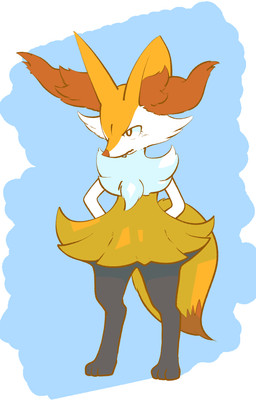 3_toes abstract_background ambiguous_anthro ambiguous_gender anthro arm_tuft biped black_body black_eyes black_fur black_legs blue_background blush blush_lines border cheek_tuft chest_tuft closed_frown digitigrade dipstick_tail eyelashes facial_tuft feet fluffy fluffy_tail front_view frown fur hands_behind_back hip_tuft inner_ear_fluff markings mouth_closed multicolored_body multicolored_fur neck_tuft nude_ambiguous nude_anthro orange_body orange_fur orange_inner_ear_fluff orange_nose orange_tail_tip pointy_ears prick_ears shoulder_tuft simple_background snout solo standing tail tail_markings tapering_snout three-quarter_view toes tuft two_tone_tail white_body white_fur white_hands white_sclera yellow_body yellow_ears yellow_fur yellow_tail momensarada nintendo pokemon braixen canid generation_6_pokemon mammal pokemon_(species) 2022 absurd_res cel_shading colored digital_drawing_(artwork) digital_media_(artwork) full-length_portrait hi_res japanese_description portrait shaded translated_description