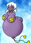 balloon blush breasts butt cloud eyes_closed female floating genitals hair heart_symbol heart_tail inflatable lips nipple_tape nipples not_furry outside overweight overweight_female overweight_humanoid pasties pigtails pokemorph purple_body purple_skin pussy shaped_balloon sky skyscape smile solo tail tape teeth white_hair rancid nintendo pokemon animate_inanimate drifloon generation_4_pokemon humanoid living_balloon living_inflatable pokemon_(species) 2007 signature