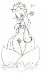 anthro breasts cactus female hair heart_symbol navel non-mammal_breasts nude plant simple_background solo seisuke vibershot sakura_ichigoko elemental_creature flora_fauna 2011 black_and_white graphite_(artwork) hi_res monochrome sketch traditional_media_(artwork)