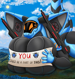 anthro big_breasts breast_size_difference breast_squish breasts city city_background extreme_size_difference female huge_breasts hyper hyper_breasts machine macro macro_anthro macro_female macro_focus male mountain non-mammal_breasts propaganda propaganda_poster size_difference solo squeezes squish furrypur synthet hybrid reptile robot robot_anthro scalie snake absurd_res hi_res