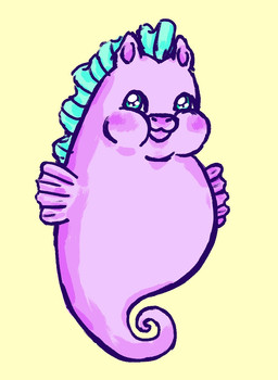 :3 ambiguous_feral ambiguous_gender blush feral front_view pink_body pink_fin simple_background smile teal_eyes teal_fin yellow_background young young_ambiguous young_feral an0n_g1rl fluffy_pony aquatic fish fluffy_pony_(species) mammal seafluff syngnathiform 2025 digital_media_(artwork) english_description full-length_portrait portrait