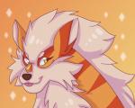 ambiguous_gender feral feralized fur solo tongue itoruna cartoon_network nintendo pokemon steven_universe jasper_(steven_universe) arcanine canid canine gem_(species) generation_1_pokemon humanoid jasper_(gem_species) mammal pokemon_(species) quartz_(gem_species) 2016 crossover hi_res