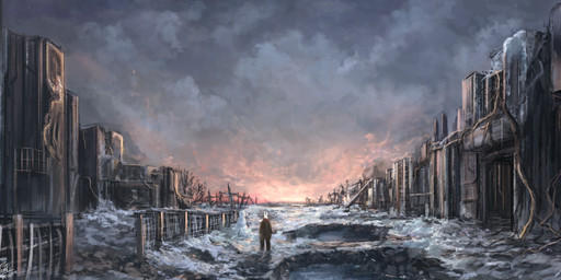 amazing_background ambiguous_gender anthro biped clothed clothing cloud detailed_background fence fur outside rear_view ruins scenery scenery_porn sky snow snowman solo standing star sunset white_body white_ears white_fur tomtc dr_rabbit_(tomtc) lagomorph leporid mammal rabbit 2019 absurd_res dated detailed digital_media_(artwork) digital_painting_(artwork) hi_res painting_(artwork) shaded signature