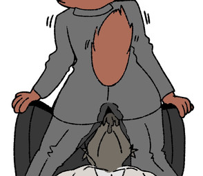 anthro bodily_fluids chair clothed clothing dominant dominant_female duo facesitting female female_facesitting_male fully_clothed furniture genital_fluids male on_top_of orgasm raised_tail shaking_orgasm sitting_on_another submissive submissive_male suit tail vaginal_fluids vaginal_fluids_through_clothing wet wet_clothing idel dreamworks the_bad_guys diane_foxington mr._wolf_(the_bad_guys) canid canine canis fox mammal northwestern_wolf red_fox true_fox wolf