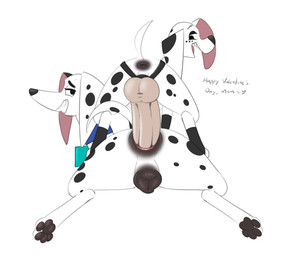 animal_genitalia animal_vulva anus canine_genitalia canine_vulva duo female female/female feral genitals vulva halbean 101_dalmatian_street 101_dalmatians disney delilah_(101_dalmatians) dolly_(101_dalmatians) canid canine canis dalmatian domestic_dog mammal absurd_res hi_res