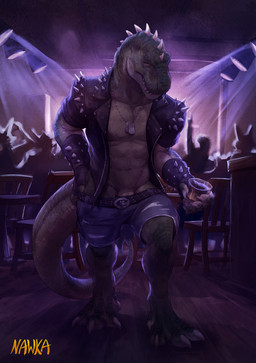 Rating: e
ID: 5759645
Date: 2025-08-06 01:12:24 -0400
Status: active
Score: 11
ambiguous_gender anthro barely_visible_genitalia barely_visible_penis belt beverage blurred_background bottomwear bracelet chair claws clothing denim denim_bottomwear denim_clothing denim_shorts digitigrade dinosaur finger_claws floor furniture genitals green_body green_scales group hi_res holding_beverage holding_object inside jacket jewelry leather leather_clothing leather_jacket leather_topwear male nawka nightclub penis penis_base prehistoric_species public public_nudity reptile rocco_(tallion) scales scalie shaded sharp_teeth shorts snout solo_focus spiked_bracelet spikes spikes_(anatomy) tail teeth theropod thick_tail toe_claws topwear tyrannosaurid tyrannosauroid tyrannosaurus tyrannosaurus_rex undressing wood wood_floor post #5759645