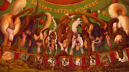 anus balls body_hair butt butt_focus fart feces feces_in_ass feces_on_body feces_on_butt feces_on_ground feces_on_penis feces_pile feral flies_for_smell fluffy genitals hairy_balls holidays knot knotted_penis male paws penis presenting presenting_anus raised_tail smegma tail vein veiny_penis voidlesky christmas akita bernese bernese_mountain_dog bird_dog canid canine canis dalmatian dobermann domestic_dog german_shepherd golden_retriever great_dane herding_dog hunting_dog husky mammal mastiff molosser mountain_dog nordic_sled_dog pastoral_dog pinscher retriever saint_bernard siberian_husky spitz swiss_mountain_dog hi_res