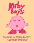 ambiguous_gender front_view not_furry open_mouth pink_body quote simple_background solo text yellow_background gaydottiff kirby_(series) nintendo kirby alien waddling_head 2020 character_name digital_media_(artwork) english_text hi_res male_(lore)