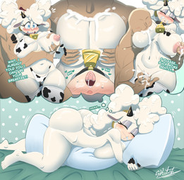 animal_print animal_print_bikini animal_print_thigh_highs anthro anthro_focus anthro_penetrated areola big_butt bikini biped bodily_fluids breast_play breast_suck breastfeeding breasts butt camel_toe clothed clothing cow_print cow_print_bikini cow_print_thigh_highs cowbell double_breastfeeding dream drooling eyelashes female female_anthro female_focus female_on_human female_penetrated fingering fingering_partner fur genitals hair human_fingering_anthro human_fingering_female human_on_anthro human_penetrating human_penetrating_anthro human_penetrating_female imagination interspecies lactating legwear male male/female male_fingering_anthro male_fingering_female male_human male_on_anthro male_penetrating male_penetrating_anthro male_penetrating_female masturbation monotone_body monotone_fur navel nipples pattern_bikini pattern_clothing pattern_legwear pattern_swimwear pattern_thigh_highs penetration pillow pupils saliva sex sleeping sucking swimwear thigh_highs two-piece_swimsuit vaginal vaginal_fingering vulva wet_dream white_body white_hair dcelestial idw_publishing sega sonic_the_hedgehog_(comics) sonic_the_hedgehog_(idw) sonic_the_hedgehog_(series) lanolin_the_sheep_(sonic) bovid caprine human mammal sheep absurd_res hi_res