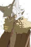 abs clothed clothed_humanoid clothed_male clothing fur_coat hair looking_at_viewer male mouth_scar muscular muscular_humanoid muscular_male pupils simple_background slit_pupils solo white_background white_hair wolf_ears yellow_eyes thevarking balto_ulfson animal_humanoid canid canid_humanoid canine canine_humanoid humanoid mammal mammal_humanoid wolf_humanoid 2022 hi_res