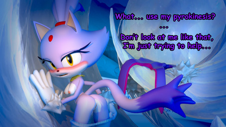 anthro bent_over blush blushing_profusely breasts butt clothing dialogue discarded_clothing eye_contact female genitals hair looking_at_another looking_at_viewer nipples outdoor_nudity outside ponytail presenting presenting_hindquarters princess royalty small_breasts solo text undressing undressing_self vulva ssawnds milambre71_(modeler) sega sonic_the_hedgehog_(series) blaze_the_cat domestic_cat felid feline felis mammal 16:9 3d_(artwork) 4k absurd_res digital_media_(artwork) hi_res widescreen