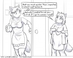 5:4 anthro bedroom breasts canid canine clothing comic dialogue duo english_text faf fafcomics female fox greyscale hetty_(faf) mammal monochrome mother_(lore) parent_(lore) text