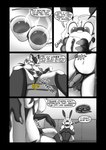 3_fingers 4_arms antennae_(anatomy) anthro areola beverage blush breasts claws coffee container cup dialogue drinking_coffee duo erection fart fart_cloud fart_fetish female fingers genitals hiding_erection male multi_arm multi_limb nipples nude nude_anthro nude_female nude_male penis rumbling_stomach speech_bubble text soomir heather_(soomir) hectar_(soomir) arthropod bee hymenopteran insect absurd_res black_and_white comic english_text hi_res monochrome