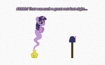 bottle container crossover english_text equid equine female friendship_is_magic fur genie hair hasbro horn mailbox mammal multicolored_hair my_little_pony mythological_creature mythological_equine mythology navitaserussirus purple_body purple_eyes purple_fur purple_hair solo text tumblr twilight_sparkle_(mlp) two_tone_hair unicorn