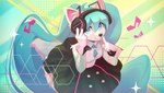 alternate_species anthro blue_body blue_eyes blue_fur clothing dress electronics female fur furrification gloves hair handwear headphones long_hair looking_at_viewer musical_note musical_symbol necktie pigtails solo sparkles symbol twintails_(hairstyle) white_body white_fur nordeva magical_mirai magical_mirai_miku_(2016) vocaloid hatsune_miku canid canine canis domestic_dog mammal 2024 digital_media_(artwork) portrait three-quarter_portrait