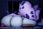 6_breasts anthro big_breasts big_butt breasts butt chopsticks curtains drale_(darkdraketom) female food furniture hooves horn huge_breasts huge_butt hyper hyper_breasts larger_female living_room lying lying_on_breasts lying_on_own_breasts lying_on_self male male/female multi_breast night on_front resting_on_breast size_difference smaller_male sofa sushi thick_thighs window darkdraketom nintendo pokemon penny_(darkdraketom) generation_2_pokemon human mammal miltank pokemon_(species) 3d_(artwork) blender_(artwork) digital_media_(artwork) hi_res