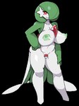 big_breasts breasts featureless_feet feet female hair hair_over_eye hand_on_hip huge_breasts looking_at_viewer nipples non-mammal_nipples not_furry nude one_eye_obstructed pokeball pokeball_censor simple_background smile solo uenositasayuu nintendo pokemon gardevoir generation_3_pokemon pokemon_(species) alpha_channel censored digital_media_(artwork) low_res pixel_(artwork)