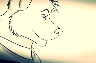 anthro clothing male shirt simple_background solo topwear unknown_artist canid canine canis mammal wolf low_res sketch source_request
