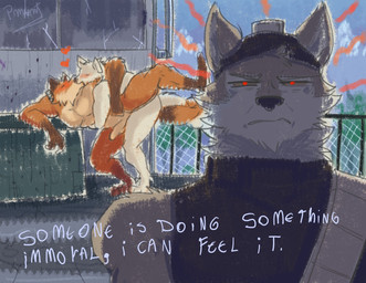 anal anal_penetration angry anthro barazoku blush brown_body brown_fur clothed clothing detailed_background dialogue disgust disgusted_face duo fur genitals hug hugging_another hugging_from_behind humor kissing male male/male male_penetrated male_penetrating male_penetrating_male muscular muscular_anthro muscular_male nude orange_body orange_fur penetration penis red_eyes sex spread_legs spreading text white_body white_fur pinumontbalou epic_games fortnite fennix_(fortnite) volpez_(fortnite) wendell_(fortnite) arctic_fox canid canine canis fox mammal red_fox true_fox wolf english_text reaction_image brother_(lore) brothers_(lore) incest_(lore) sibling_(lore)