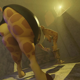 anthro areola big_butt breasts butt clothing female huge_butt nipples solo tomb under_boob clopmaestroman fan_character giraffe giraffid mammal 1:1 3d_(artwork) 3d_animation animated blender_(artwork) blender_cycles_(artwork) digital_media_(artwork) hi_res no_sound short_playtime video