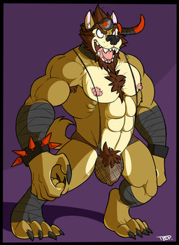 abs alabaster_tablespoon armpit_hair balls bandage biceps big_muscles bracelet brown_hair canine chest_tuft dog fangs fur hair horn husky jewelry male mammal mesh muscles pecs penis plain_background pubes solo spikes suspenders teeth tuft uncut
Rating: Explicit
Score: 0
User: unforget
Date: March 11, 2014