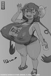 big_breasts breasts camel_toe clothing female horn huge_breasts humanoid_pointy_ears nipple_outline one-piece_swimsuit pointy_ears short_stack side_boob solo sport_swimsuit swimwear thick_thighs top_heavy wide_hips magsama miss_kobayashi's_dragon_maid mythology ilulu animal_humanoid dragon dragon_humanoid horned_humanoid humanoid mythological_creature mythological_scalie scalie