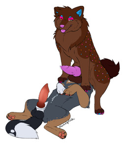 anal animal_genitalia animal_penis balls black_body black_fur blue_body blue_fur bodily_fluids brown_body brown_fur canine_genitalia canine_penis curled_tail duo erection facesitting feral fur genital_fluids genitals grey_body grey_fur knot knotted_penis male male/male oral orange_eyes paws penile penis pink_body pink_fur precum rimming sex sitting_on_another smile tail tongue white_body white_fur mochasplash cosmo_(sweerpotato) mitus_(zangeeses) australian_cattle_dog canid canine canis cattledog domestic_dog herding_dog mammal pastoral_dog shiba_inu spitz digital_media_(artwork) hi_res