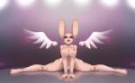 <3 black_nose blue_eyes breasts camel_toe female floppy_ears lagomorph looking_at_viewer mammal navel panties pasties pinup rabbit split topless underwear vaporeon249 whiskers wings
Rating: Questionable
Score: 2
User: ChestFox
Date: April 20, 2014