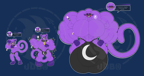 abs anthro balls big_bulge big_muscles big_pecs black_clothing black_sclera black_thong black_underwear blush bulge cat_tail clothed clothing dart ears_down eyebrows flexing flexing_bicep fur genitals greeting growth growth_sequence huge_bulge huge_muscles hyper hyper_bulge hyper_genitalia hyper_muscle_growth hyper_muscles jewelry long_tail male moon_necklace moon_symbol muscle_growth muscular necklace partially_clothed partially_clothed_anthro pecs penis pivoted_ears png_file purple_body purple_fur smile solo surprised symbol_on_underwear syringe tail teeth text thong tongue underwear white_eyes yellow_pendant jdbo-arts mob_entertainment poppy_playtime smiling_critters catnap catnap_(poppy_playtime) critters_(poppy_playtime) domestic_cat felid feline felis living_toy mammal absurd_res alpha_channel english_text hi_res sequence