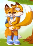 absurd_res aged_up anthro anus balls blush breasts brother_(lore) brother_and_sister_(lore) canid canine duo female foogyakumo fox genitals hi_res incest_(lore) lucky's_tale_(series) lucky_swiftail lyra_swiftail male mammal nipples penis pussy sex sibling_(lore) sister_(lore)