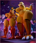 3_toes 5_fingers anthro areola black_sclera breasts clothing duo eyebrows eyelashes feet female fingers genitals heart_eyes heart_symbol machine navel nipples orange_areola orange_body orange_nipples panties pussy teeth thick_thighs toes underwear yellow_body zentaisfm five_nights_at_freddy's five_nights_at_freddy's_2 scottgames toy_chica_(fnaf) withered_chica_(fnaf) animatronic avian bird chicken galliform gallus_(genus) phasianid robot 2024 3d_(artwork) absurd_res digital_media_(artwork) hi_res