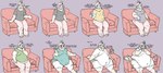 anthro antlers bedroom_eyes belly belly_overhang big_belly big_butt big_moobs butt cellulite clothing deep_navel double_chin embarrassed fat_arms fat_rolls horn huge_belly huge_butt huge_thighs immobile junk_food love_handles male moobs morbidly_obese morbidly_obese_male narrowed_eyes navel obese obese_male overweight overweight_male seductive slightly_chubby slightly_chubby_male solo text thick_thighs tight_clothing torn_clothing wardrobe_malfunction weight_gain creamcheesefa eben_(creamcheese) jackalope lagomorph mammal absurd_res english_text hi_res sequence