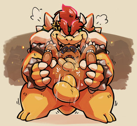 anal anal_penetration angry anthro anthro_on_anthro anthro_penetrated anthro_penetrating anthro_penetrating_anthro balls brown_body carrying_another carrying_partner duo erection eyebrows eyewear genitals goggles hair horn male male/male male_penetrated male_penetrating male_penetrating_male penetration penile penile_penetration penis penis_in_ass red_hair sex shell size_difference slightly_chubby smaller_penetrated spiked_shell spikes spikes_(anatomy) raburigaron mario_bros nintendo bowser eulipotyphlan koopa mammal mole_(animal) rocky_wrench scalie 2025 hi_res
