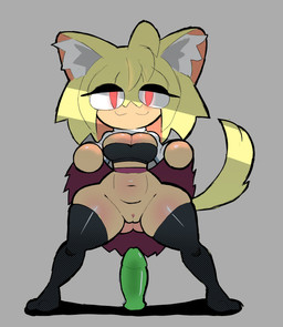 :3 belly_blush blush body_blush bottomwear breasts butt butt_from_the_front clothed clothing clothing_lift dildo female genitals glowing glowing_eyes legwear light light_beam looking_at_viewer sex_toy simple_background skirt skirt_lift solo stockings thick_thighs thigh_blush vulva eks-out melty_blood tsukihime type-moon neco-arc 2024 digital_media_(artwork) hi_res