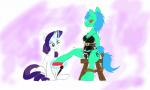 2015 5:3 bdsm blue_hair blue_tail bondage bottomwear bound brush clothed clothing crossdressing cutie_mark digital_media_(artwork) duo earth_pony equid equine fan_character feral friendship_is_magic fur furniture green_body hair hasbro hoof_polish horn horse lingerie magic male mammal my_little_pony mythological_creature mythological_equine mythology naivintage outline panties pony purple_eyes purple_hair purple_tail rarity_(mlp) rope simple_background sitting skirt spearmint_(character) stool tail underwear unicorn white_body