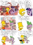 bart_simpson comic crossed_legs crossover dialogue dragon electronics english_text equid equine female feral friendship_is_magic fur game_console gaming group hair half-closed_eyes handheld handheld_console hasbro holding_console holding_object holding_psp horn kinkyturtle lisa_simpson male mammal multicolored_hair my_little_pony mythological_creature mythological_equine mythological_scalie mythology narrowed_eyes open_mouth playing_video_game playstation playstation_console playstation_portable ponyville psp_console pupils purple_body purple_fur purple_hair scalie sitting slit_pupils sony_corporation sony_interactive_entertainment spike_(mlp) tail text the_simpsons twilight_sparkle_(mlp) two_tone_hair unicorn what