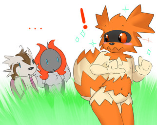 alternate_color anthro anthrofied backpack blue_eyes blush breasts female flaccid genitals group male navel nude open_mouth penis pokemorph red_eyes small_breasts elpatrixf nintendo pokemon s_(elpatrixf) volsharona_(elpatrixf) arthropod generation_3_pokemon generation_5_pokemon insect lepidopteran linoone pokemon_(species) shiny_pokemon volcarona zigzagoon 2015 digital_media_(artwork)